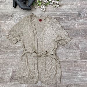 Tie Knit Cardigan